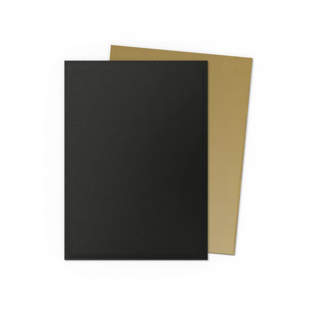 Dragon Shield: Black & Gold - Matte Dual Sleeves (63x88 mm)