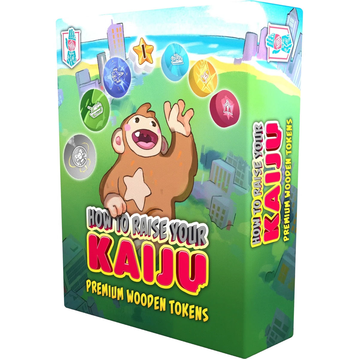How to Raise Your Kaiju: Premium Wooden Tokens