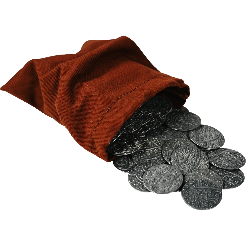 Pax Pamir: Second Edition - Metal Coins & Cloth Bag